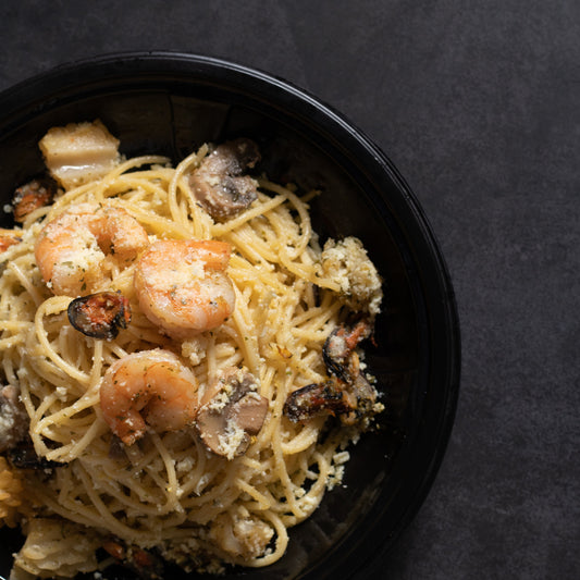 Oil and Garlic Seafood Pasta
